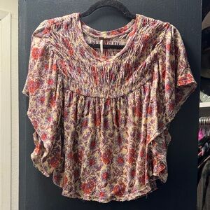 Free People Floral Crop top